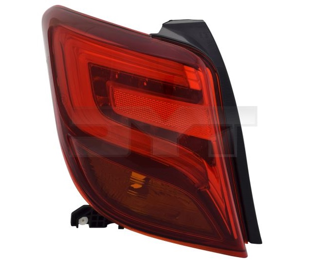 Stop, lampa spate TOYOTA YARIS, 07.2014-05.2017, partea Stanga, TYC, LED+P21W; fara soclu bec;